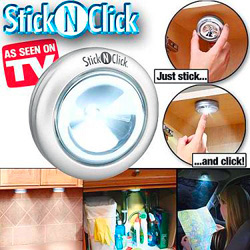 Светодиодные светильники Stick and Click